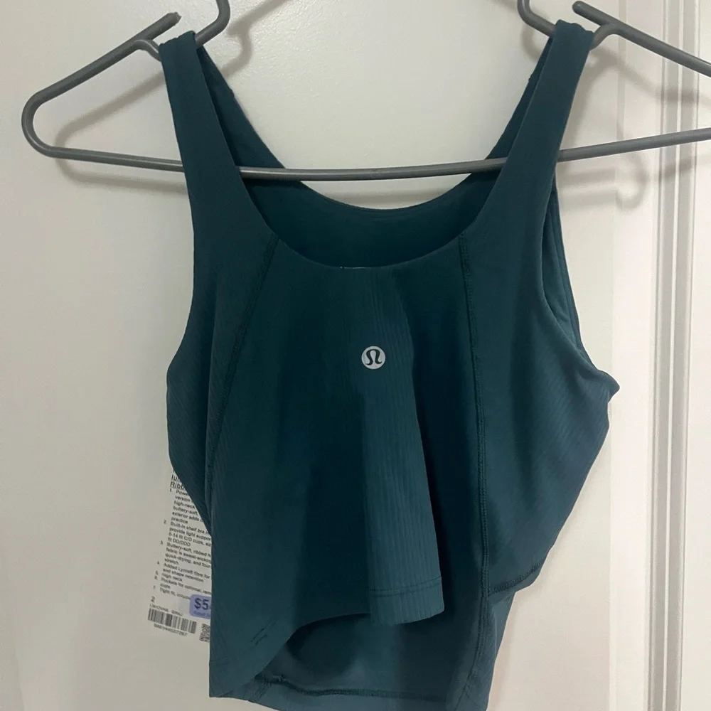 Lululemon Align Ribbed High Neck Tank GRNJ Size 2 NWT - Picture 4 of 5
